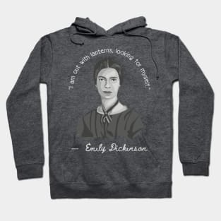 Emily Dickinson Portrait and Quote Hoodie